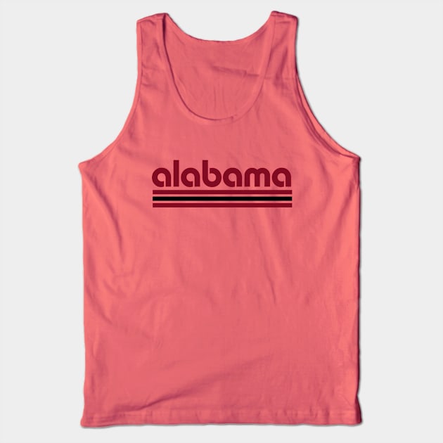 Retro Alabama Stripes Tank Top by Now Boarding